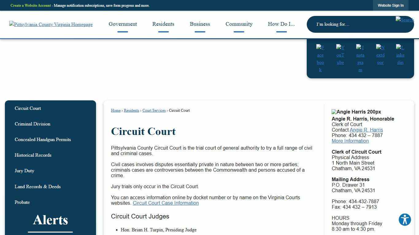 Circuit Court Pittsylvania County, VA